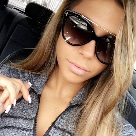 NEW TF518 52Z WOMEN’S SUNGLASSES TOM FORD LIVIA FT0518/S 52Z - Picture 2 of 12